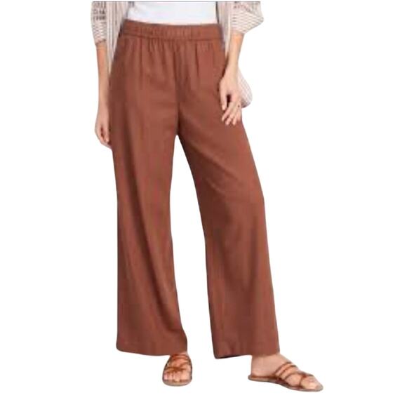 Old Navy Women’s red/orange high rise wide leg pants, Size XL - Picture 1 of 7